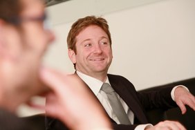 Portrait of director of finance company for commercial website