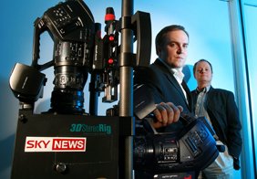 PR photograph  of heads of department at Sky TV, London, editorial at Sky